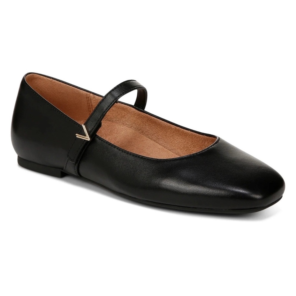 Black VIONIC Mary Jane Flats with Comfort Features